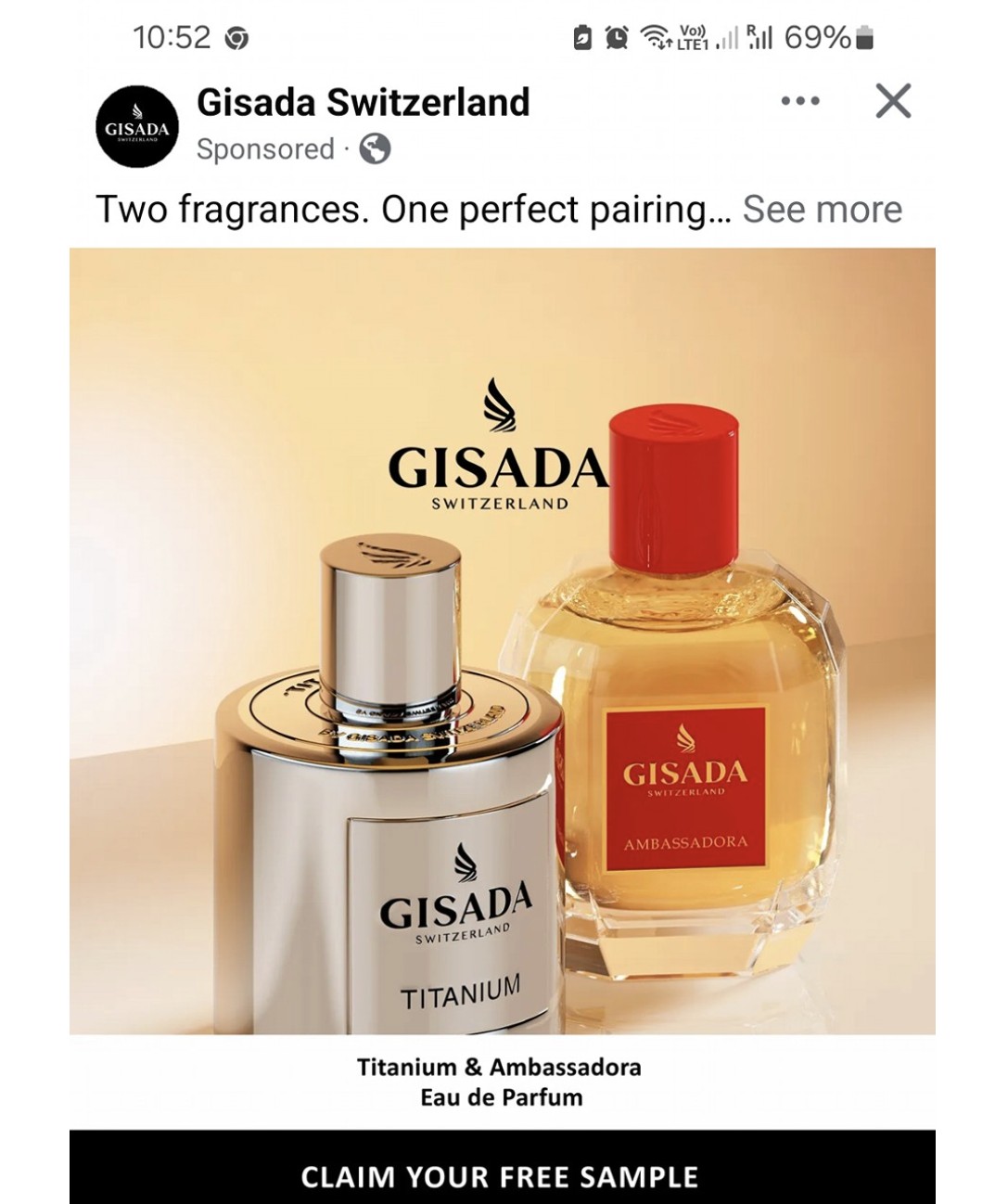 Free Gisada Perfumes