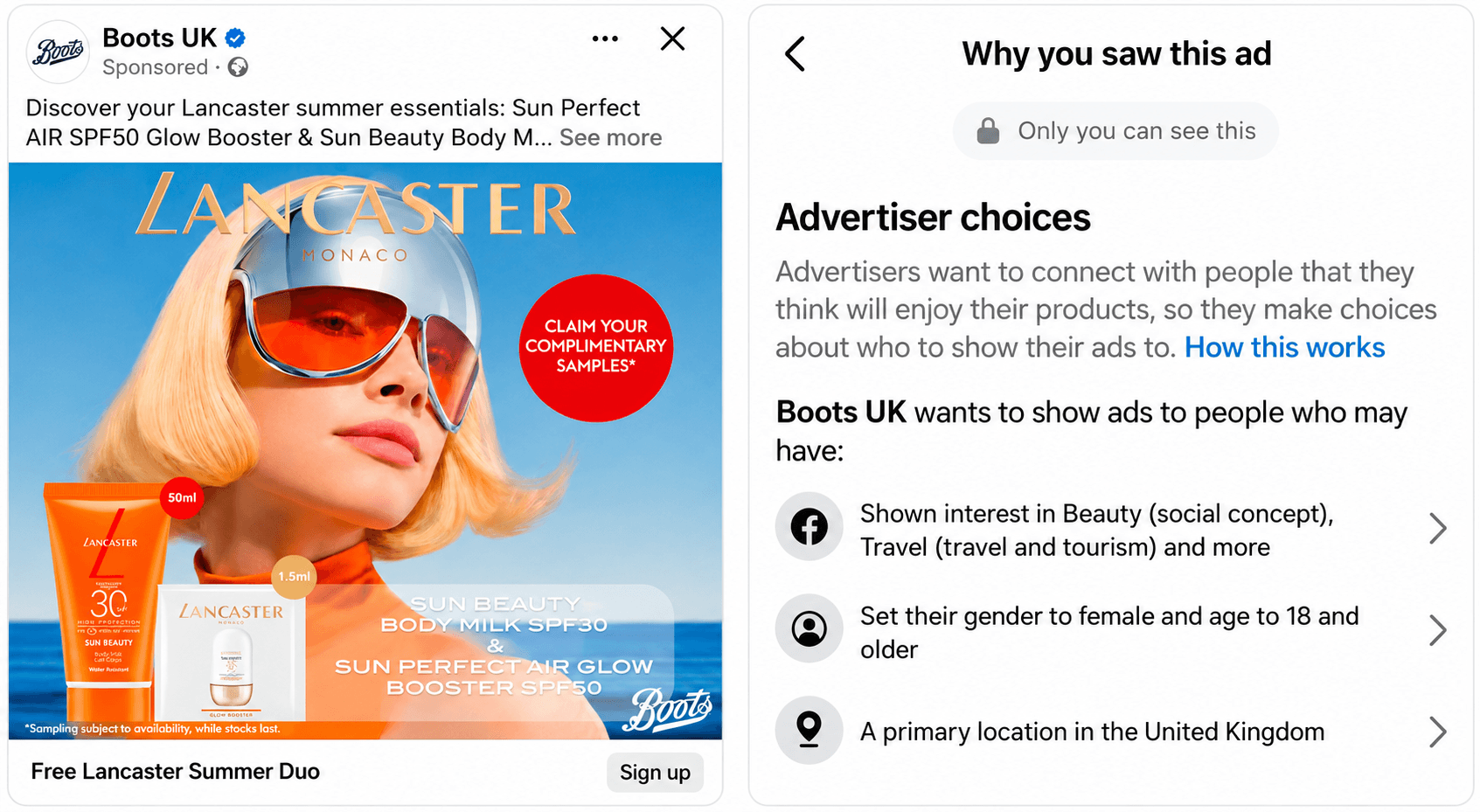 Free Lancaster Sun Care