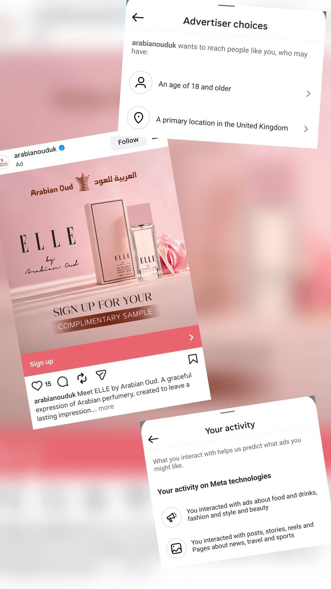 Free ELLE by Arabian Oud Perfume