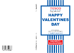 tesco value valentines day